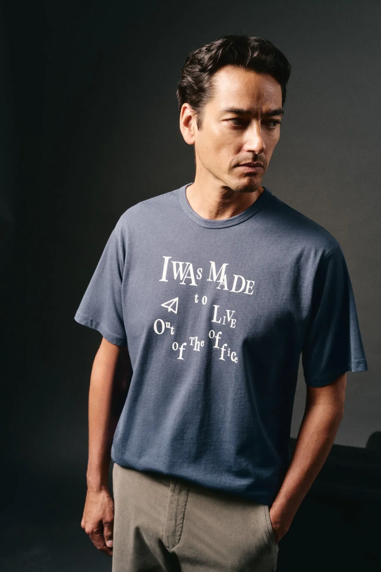 Camiseta gráfica lavada