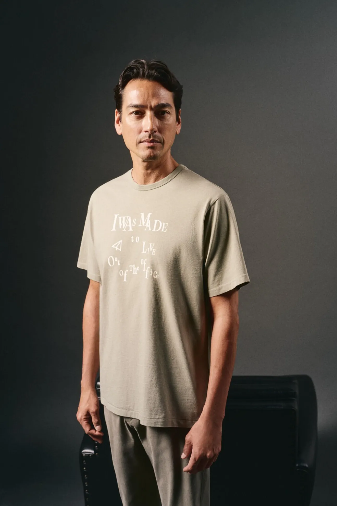 Camiseta gráfica lavada