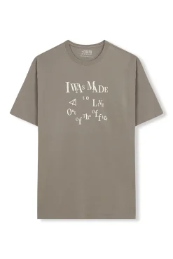 Camiseta gráfica lavada