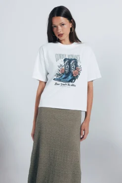 Camiseta gráfica western