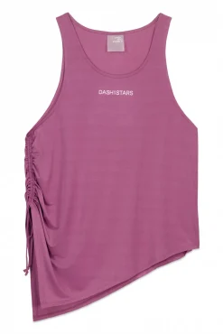Camiseta halter asimétrica rosa