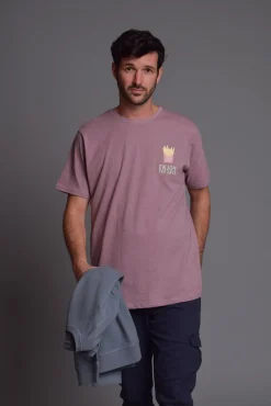 Camiseta Lavada Burdeos Fooders