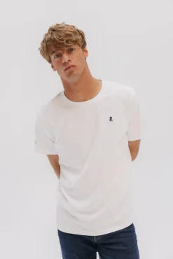 Camiseta logo bordado