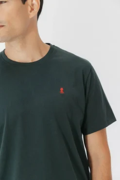 Camiseta logo bordado