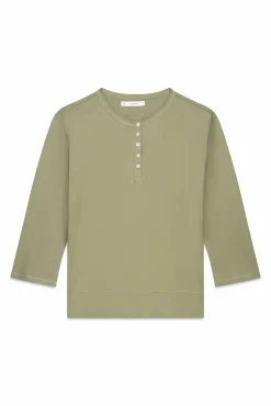 Camiseta manga ¾ 100% algodón kaki