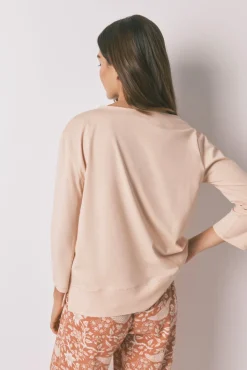 Camiseta manga ¾ 100% algodón naranja