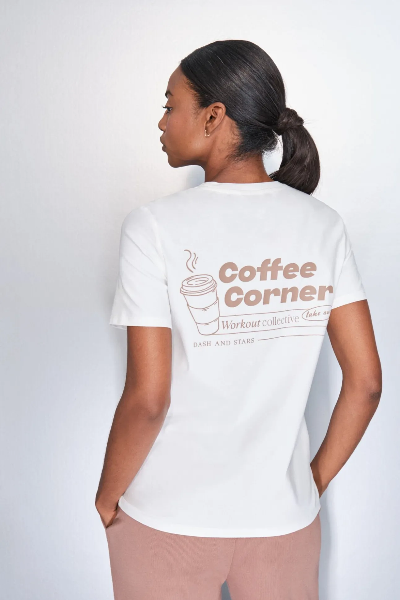 Camiseta manga corta algodón blanco