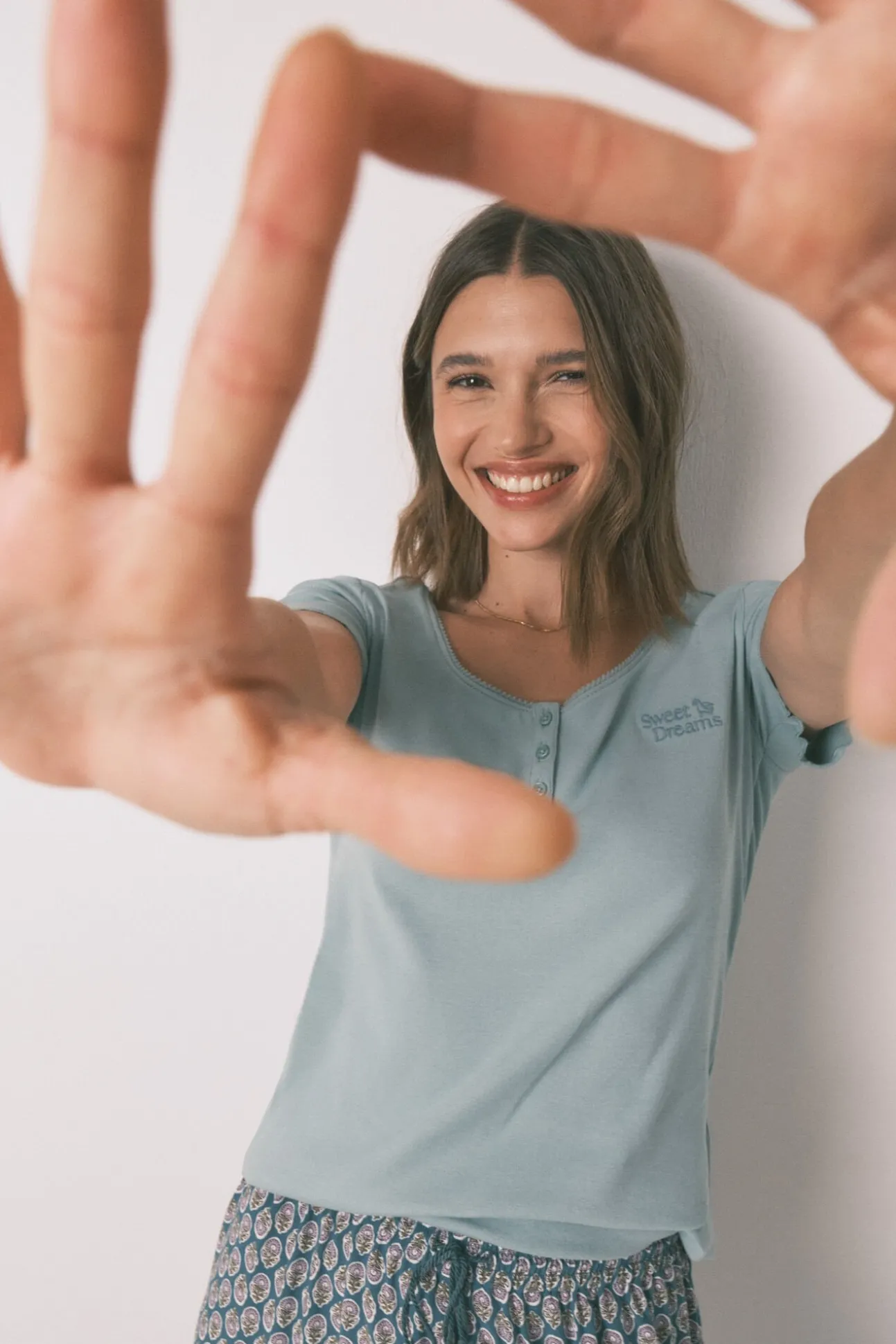 Camiseta manga corta algodón verde