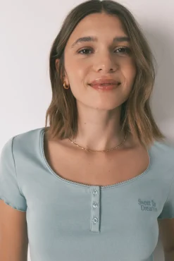 Camiseta manga corta algodón verde