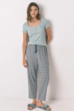 Camiseta manga corta algodón verde