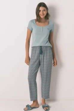 Camiseta manga corta algodón verde