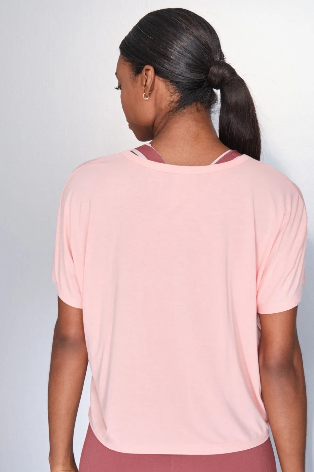 Camiseta manga corta boxy naranja