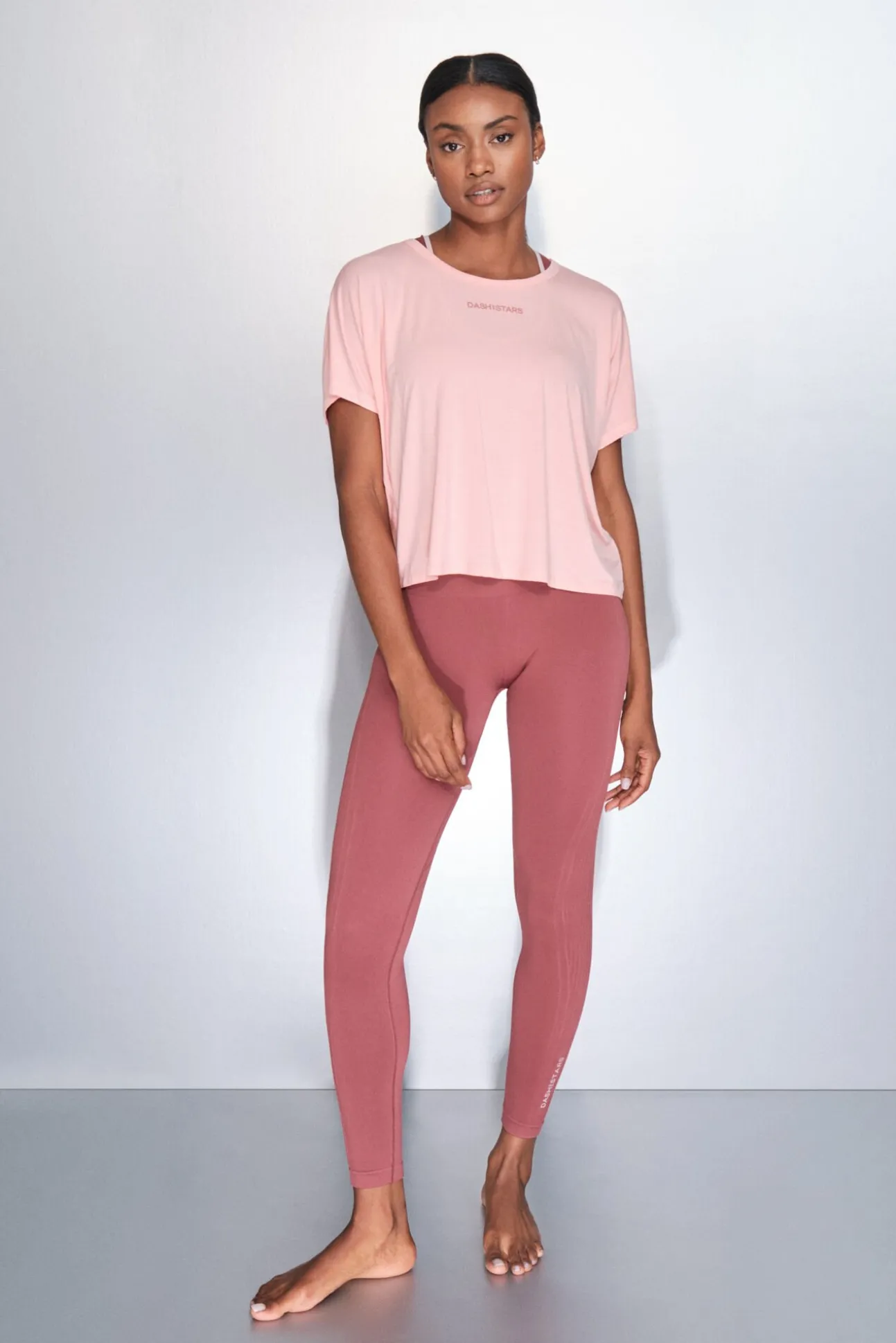 Camiseta manga corta boxy naranja