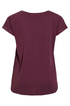 Camiseta manga corta con glitter de algodón orgánico