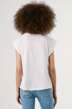 Camiseta manga corta con logo recto frontal