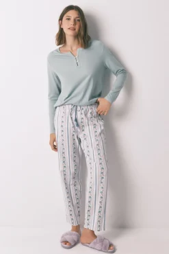 Camiseta manga larga 100% algodón verde