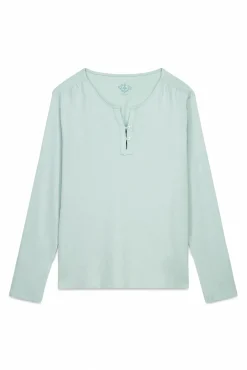 Camiseta manga larga 100% algodón verde