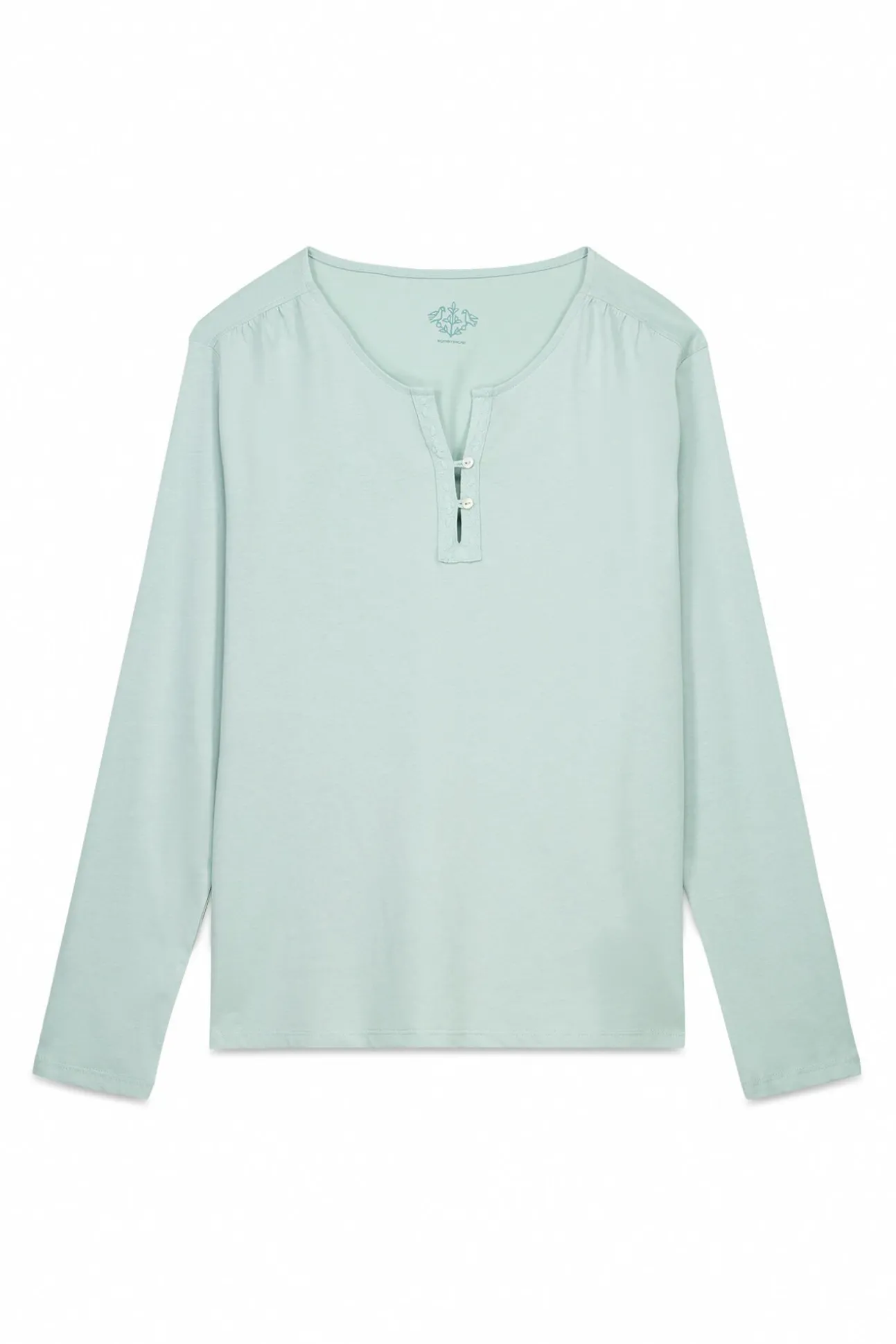 Camiseta manga larga 100% algodón verde