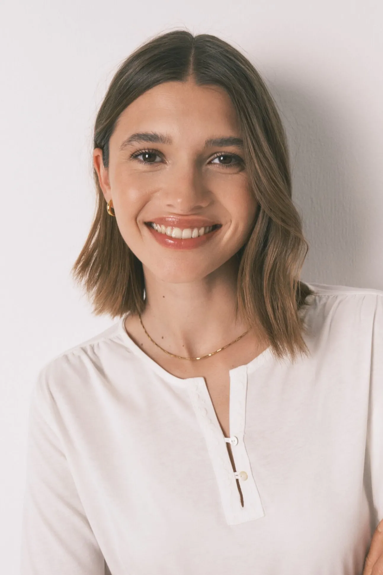 Camiseta manga larga 100% algodón blanco