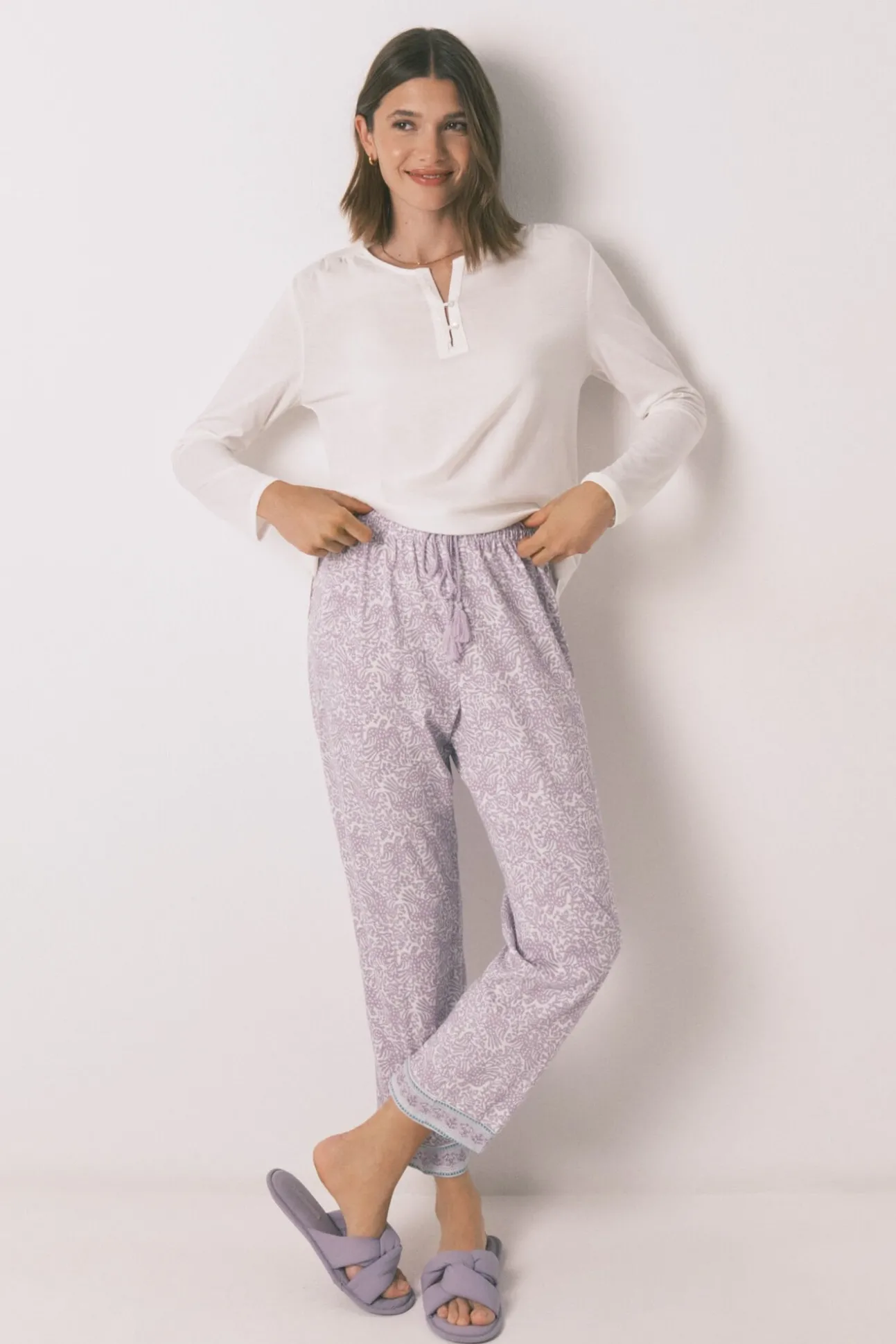 Camiseta manga larga 100% algodón blanco