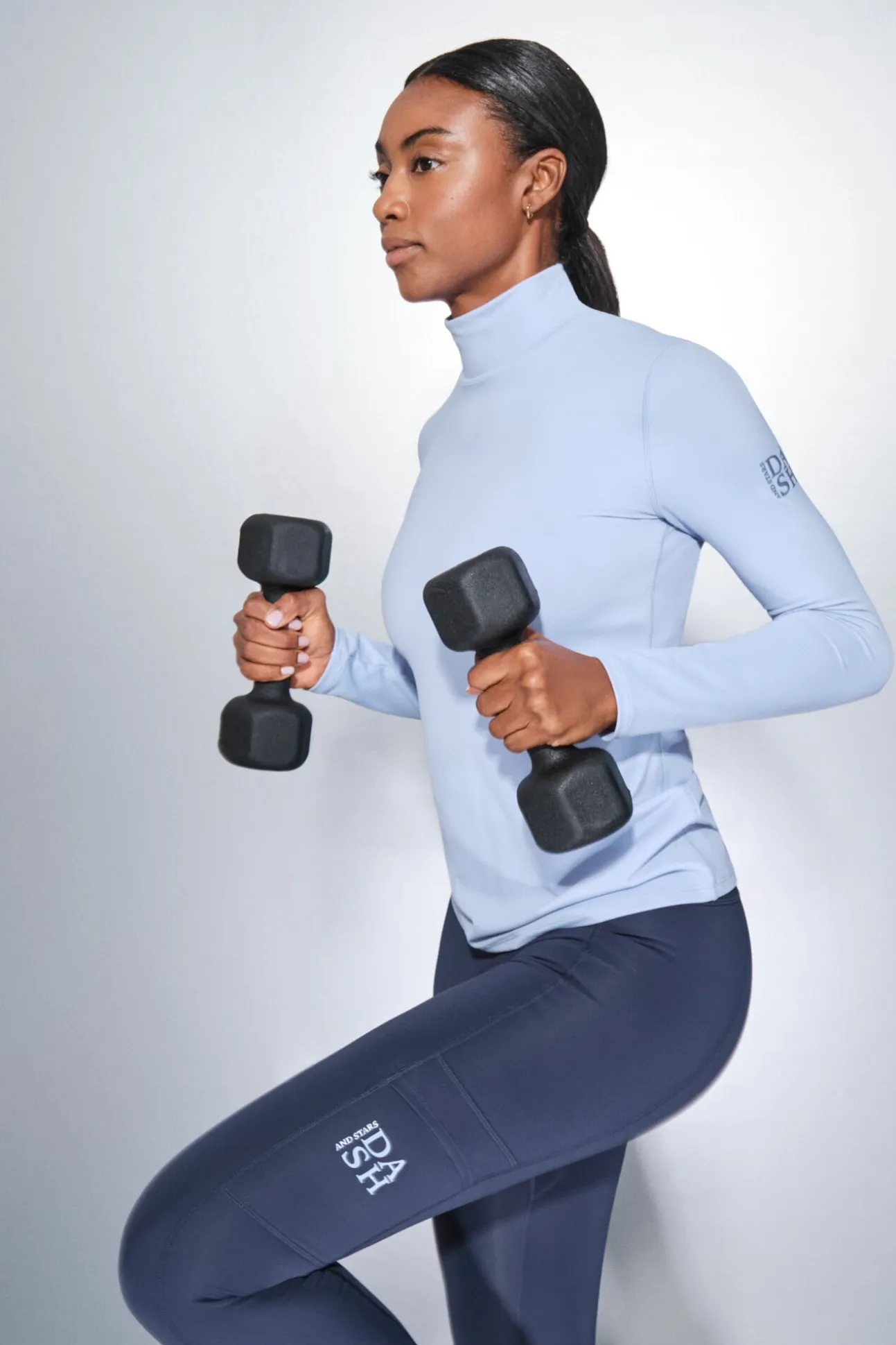 Camiseta manga larga azul bebé