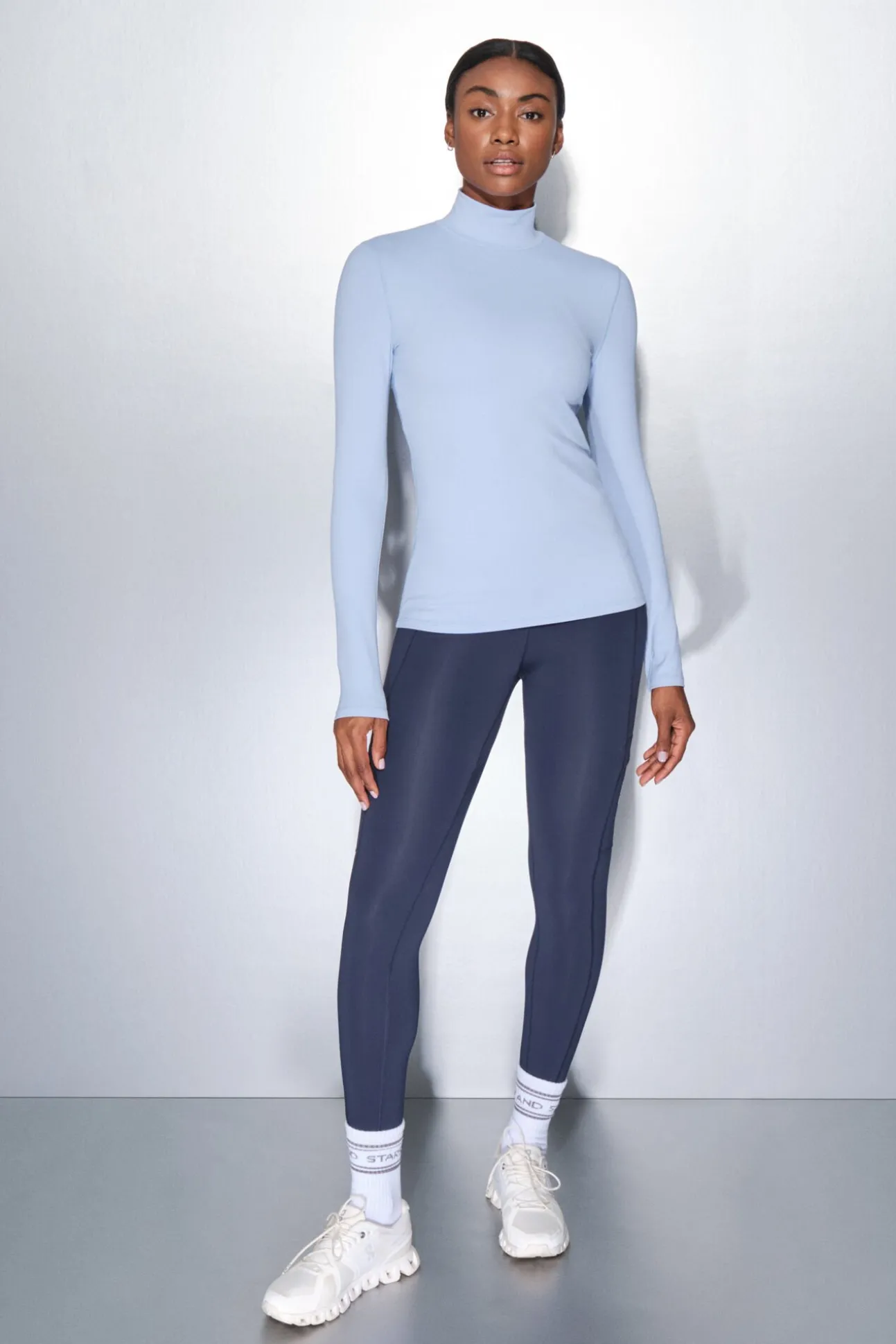 Camiseta manga larga azul bebé