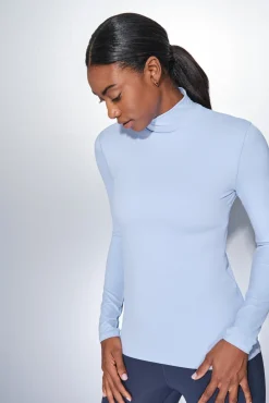 Camiseta manga larga azul bebé