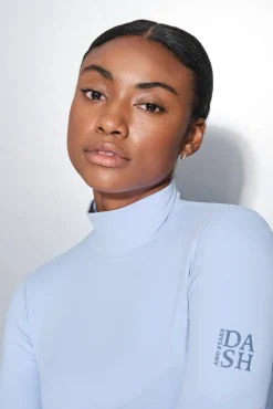 Camiseta manga larga azul bebé