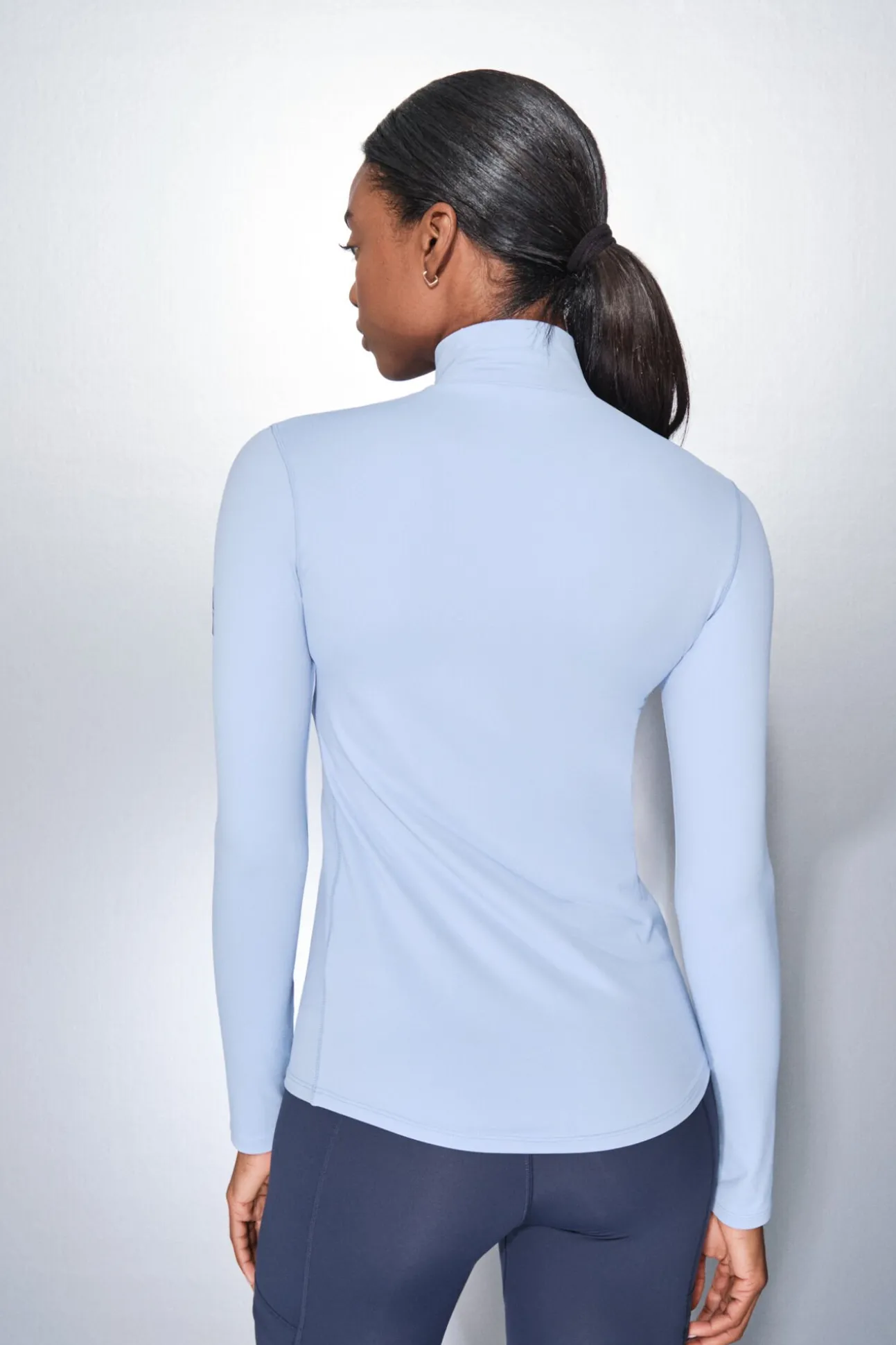 Camiseta manga larga azul bebé