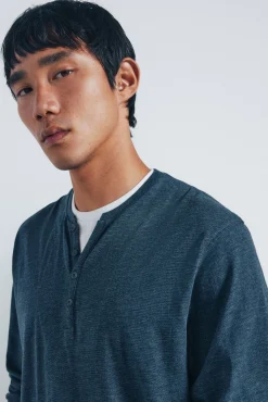 Camiseta manga larga cuello panadero