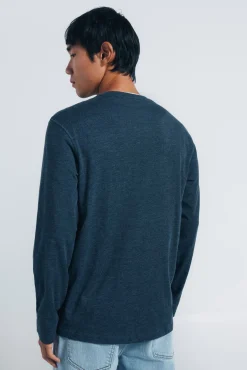 Camiseta manga larga cuello panadero