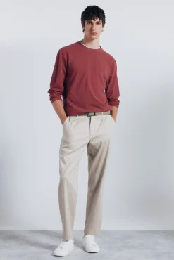 Camiseta manga larga doble melange