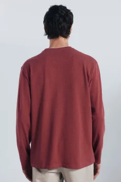 Camiseta manga larga doble melange