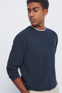 Camiseta manga larga doble melange