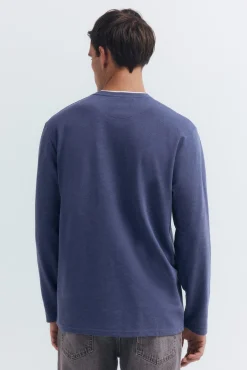 Camiseta manga larga doble melange