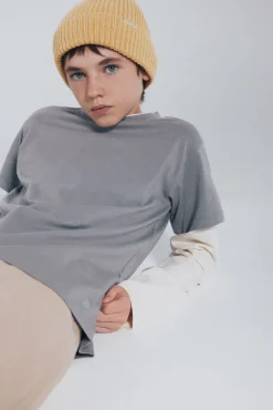 Camiseta manga larga doble manga niño