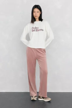 Camiseta manga larga logo tacto suave activewear