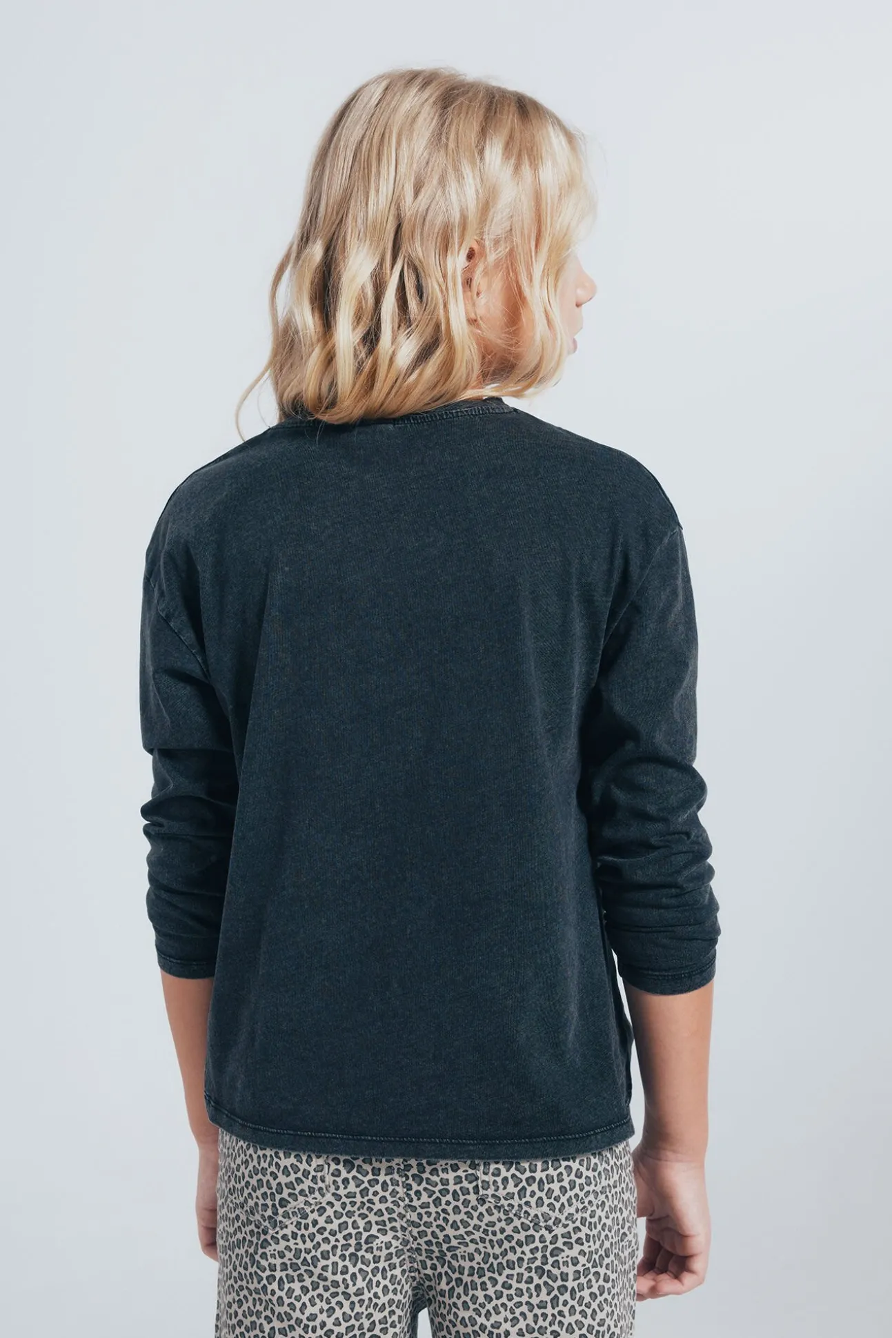 Camiseta manga larga rayo diamantes niña