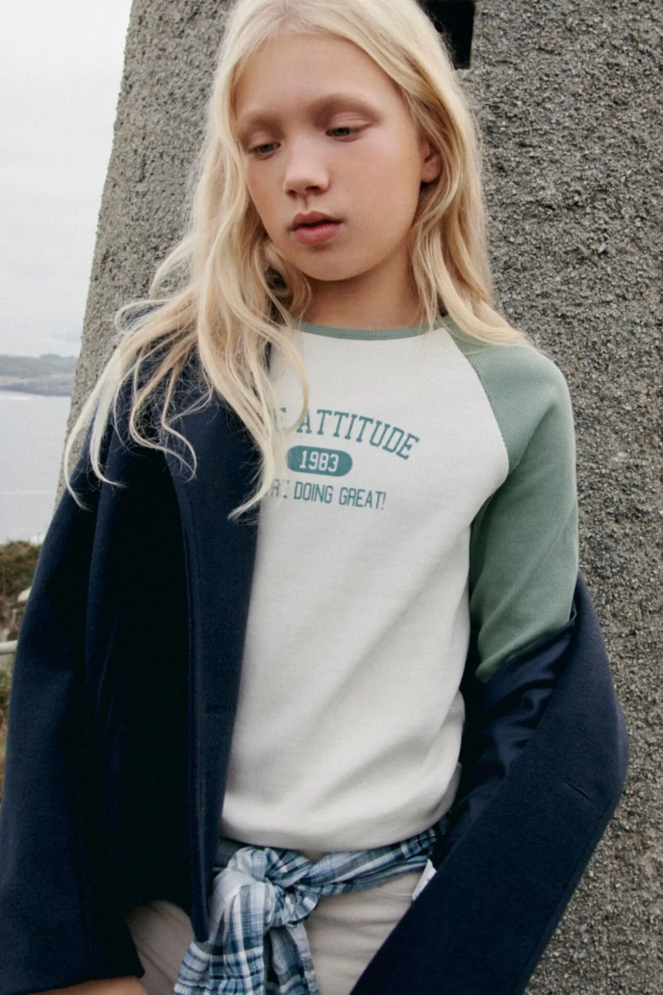 Camiseta manga larga rib niña