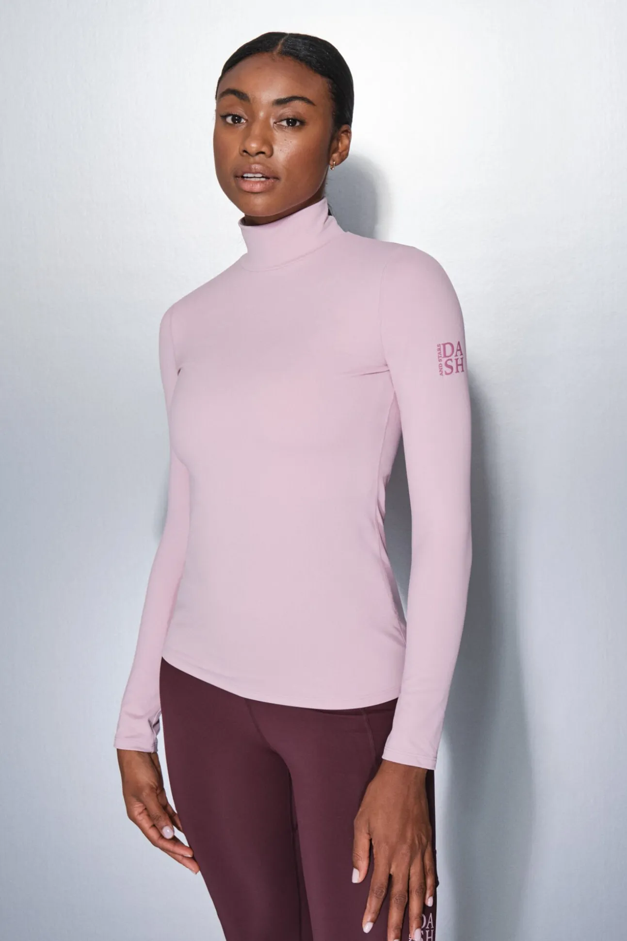 Camiseta manga larga rosa chicle