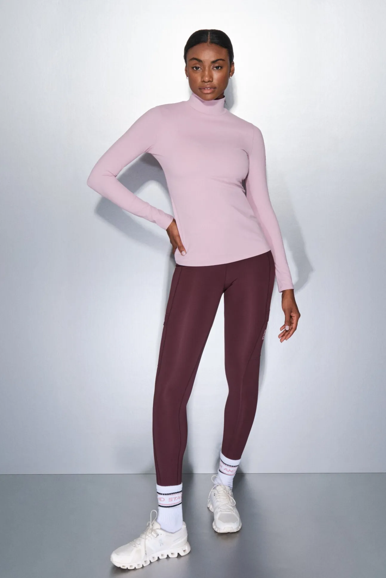 Camiseta manga larga rosa chicle