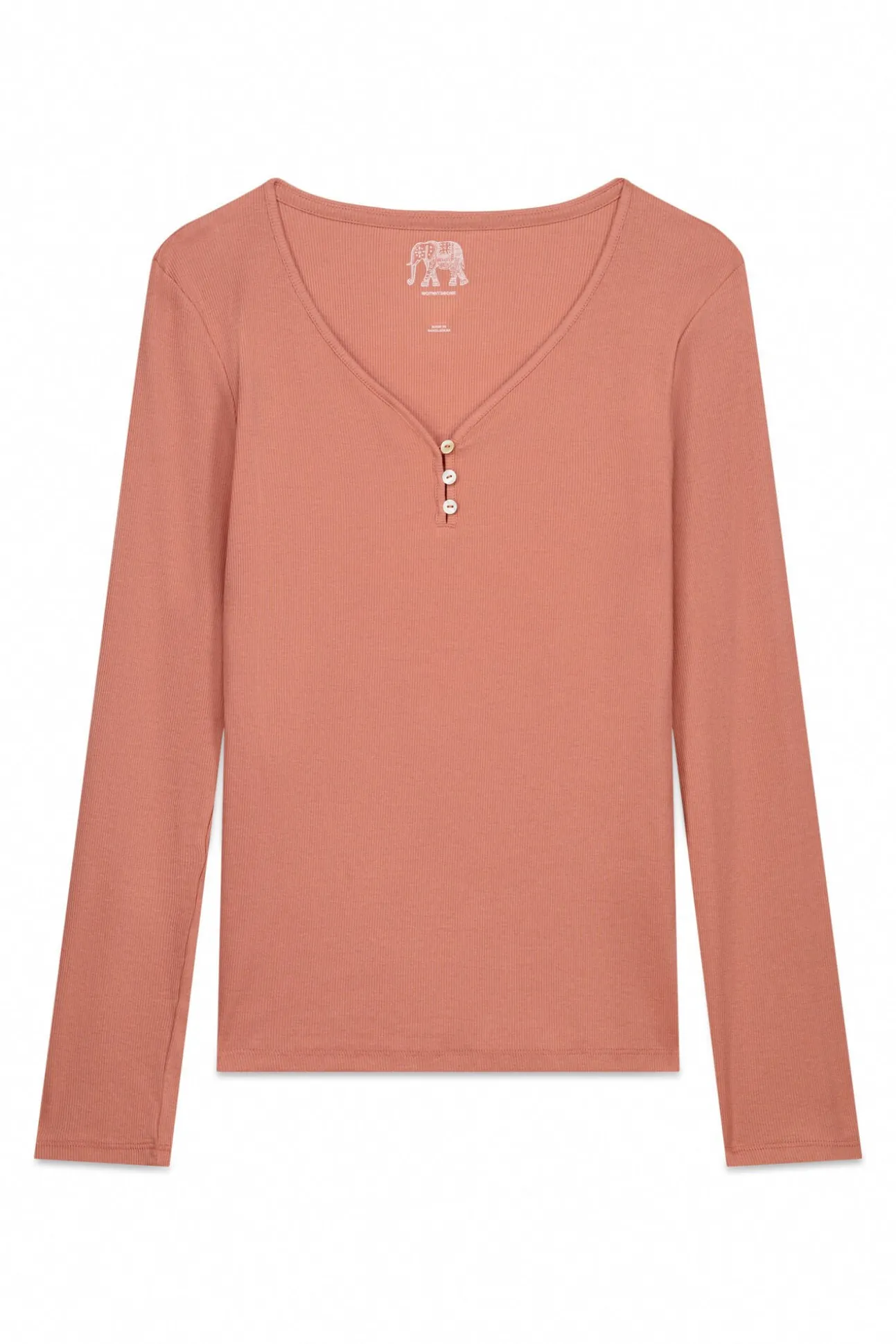 Camiseta panadera algodón marrón