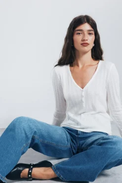 Camiseta panadera punto cortado