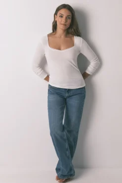 Camiseta punto súper suave blanco