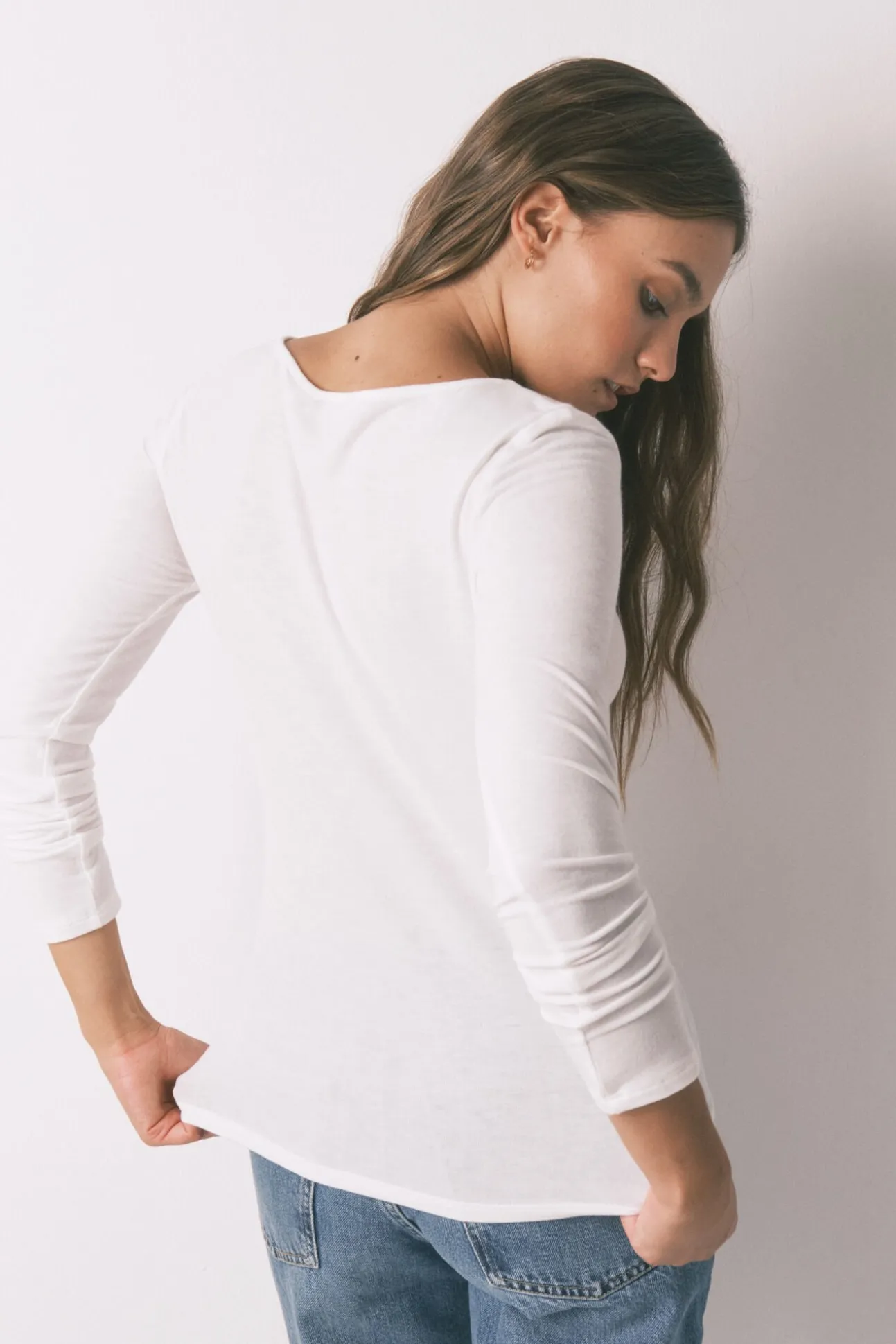 Camiseta punto súper suave blanco