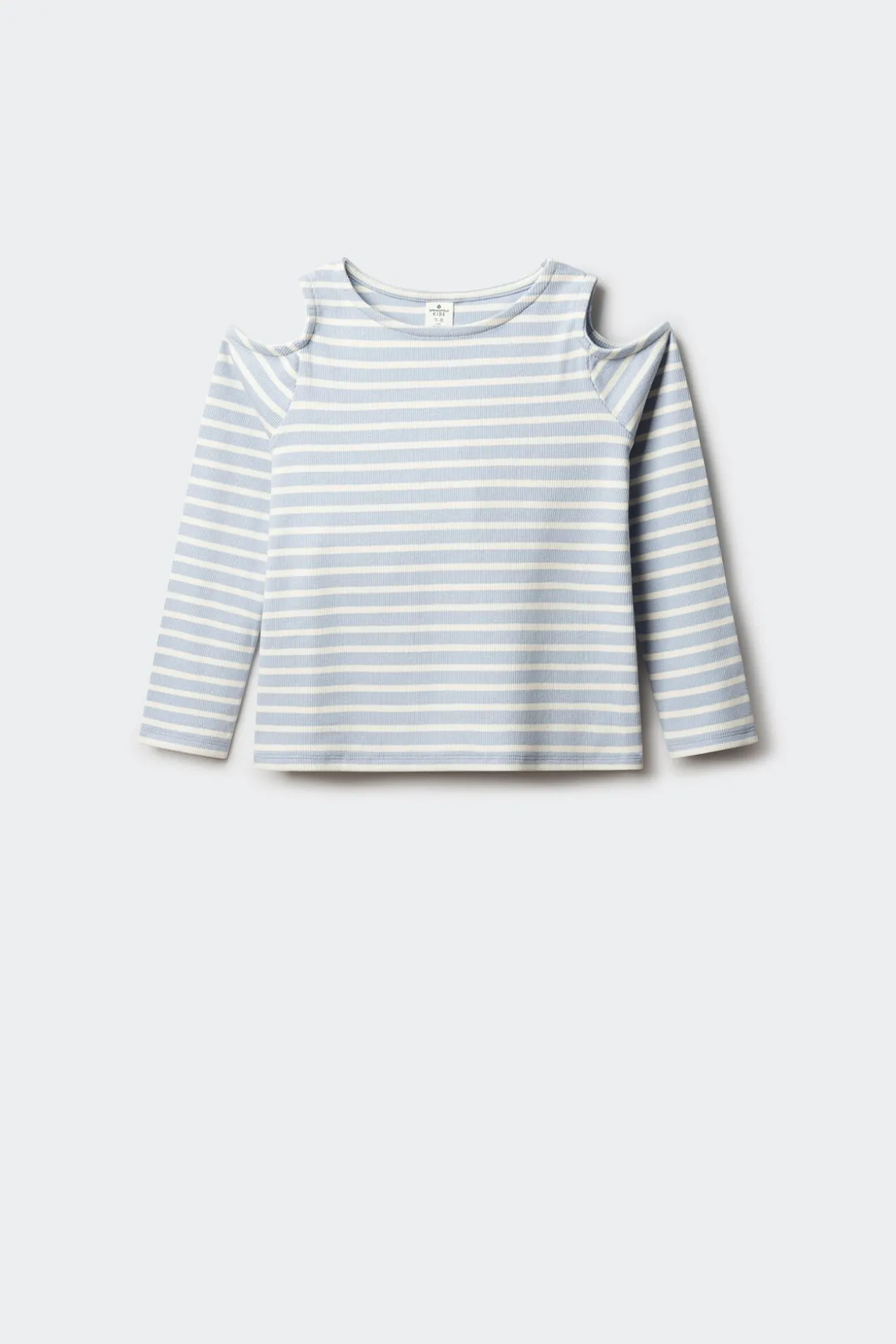 Camiseta rib hombros descubiertos niña