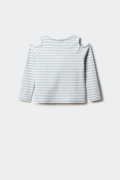 Camiseta rib hombros descubiertos niña