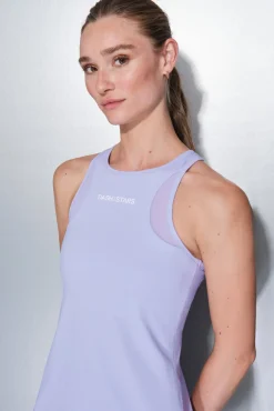 Camiseta sin mangas entallada lila