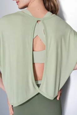 Camiseta tejido extra suave verde