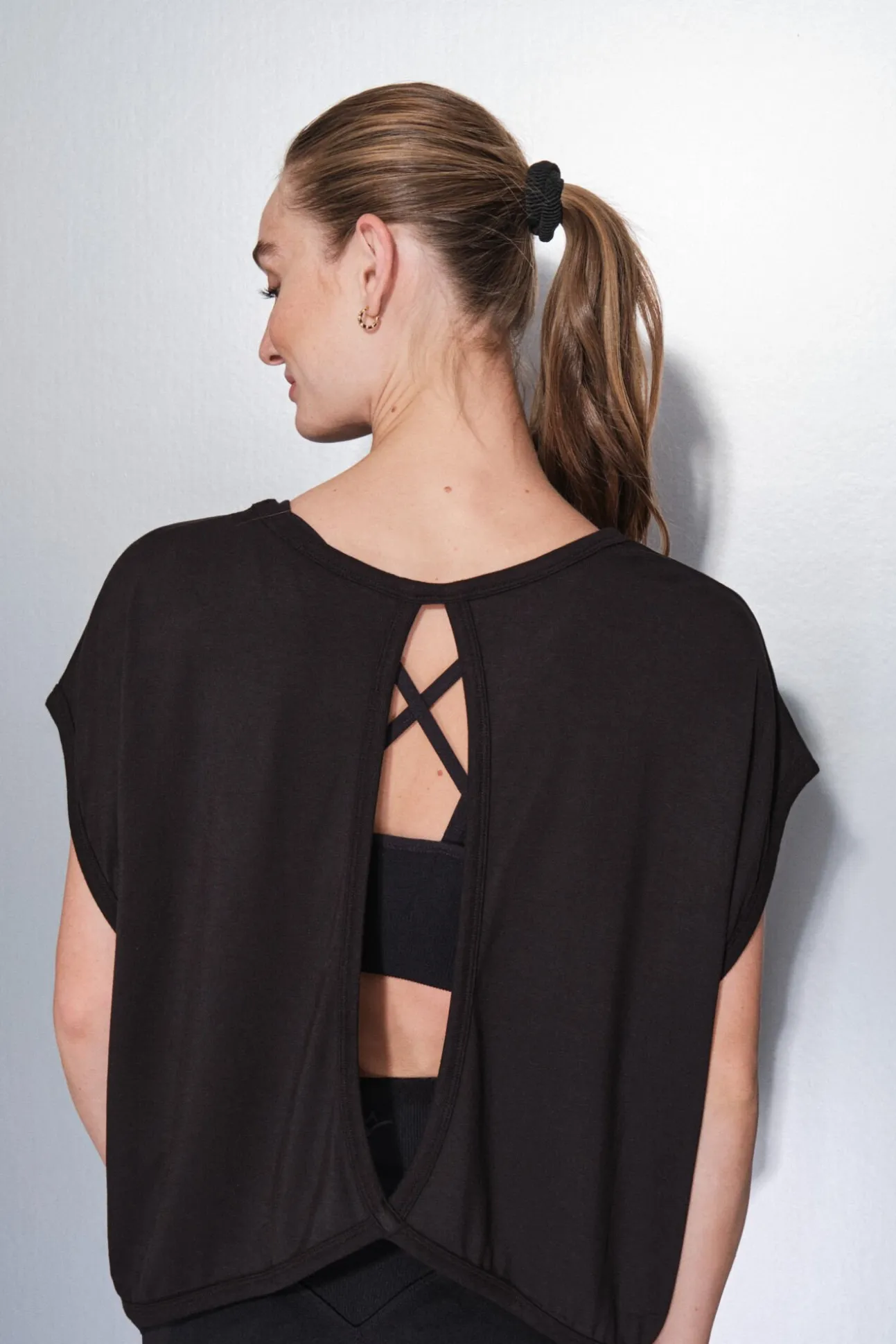 Camiseta tejido extra suave negra